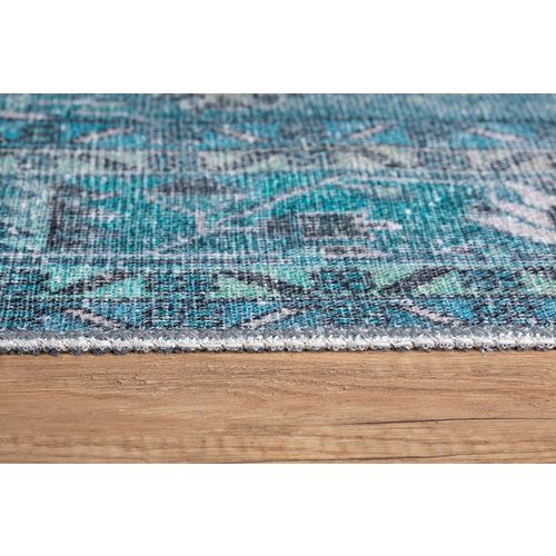 Blues Chenille - Green AL 158  Multicolor Hall Carpet (75 x 150) slika 7