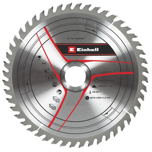 Einhell Pribor za stacionarne / preklopne testere TCT Rezni list 210x30x2,4 T48 slika 1