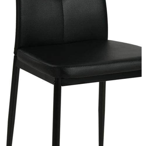 Blagovaonske stolice od umjetne kože 4 kom crne slika 26