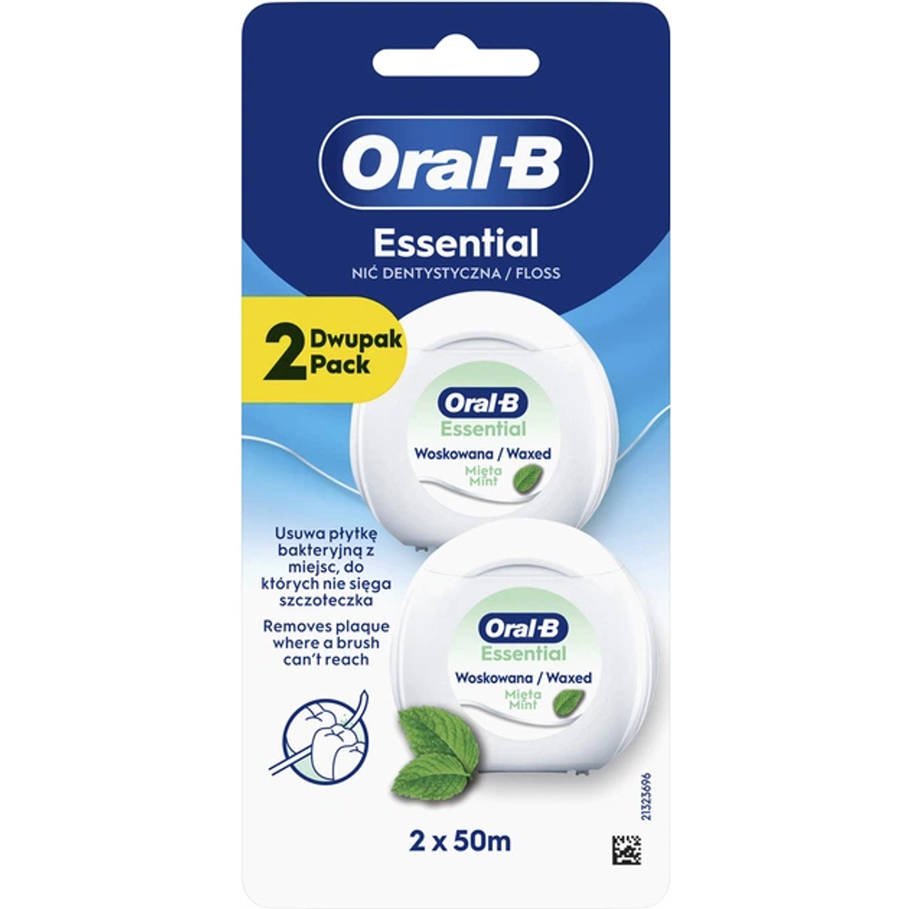 Oral-B zubni konac s okusom mente, 2 × 50 m XXL slika 2