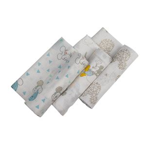 Muslin tetra pelene Mickey 80x80 cm - 3 kom