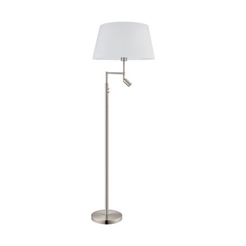 Eglo Santander podna/2, led, e27+2,1w, 250lm, v1530, nikl-mat/bela/tekstil  slika 1