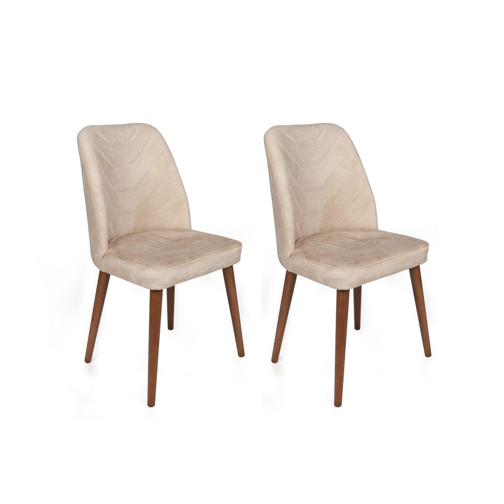 Set Stolica Dallas-550 V2 Beige Walnut (2 Komada) slika 1