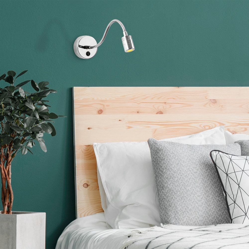 Srebrna Zidna Lampa Reading - 3243 slika 1