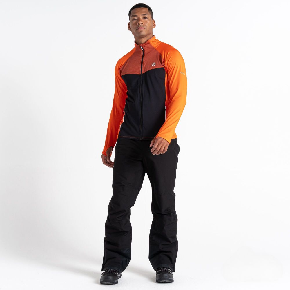 Dare2B Muški duks na kopčanje Substratum CoreStr, Puffins Orange/Black slika 5