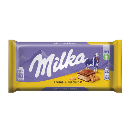 Milka čokolada cream & biscuit 100g slika 1