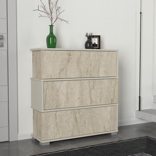 Woody Fashion Ormarić za cipele NAPOLYON, boja Travertine, boja sandstone slika 1