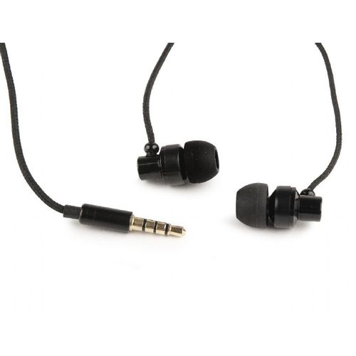 Gembird MHS-EP-CDG-B Stereo Metal Earphones with Microphone and Volume Control PARIS, 4-pin 3.5mm Stereo, Black slika 1