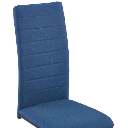 Konzolne blagovaonske stolice od tkanine 4 kom plave slika 27