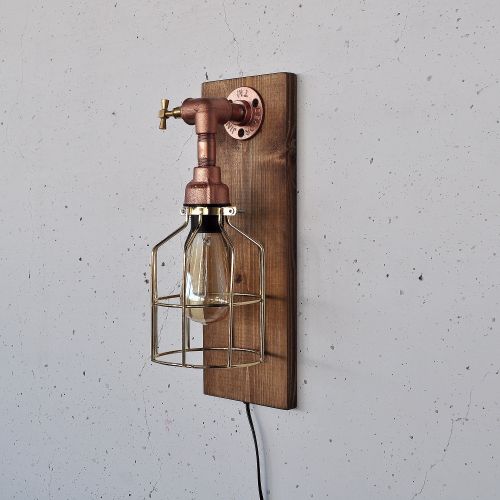 Pp168 Wooden
Rose Gold Wall Lamp slika 9