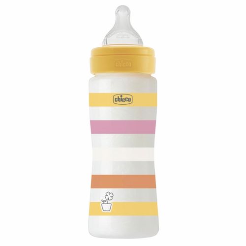 Chicco Wb Plastična Flašica 330Ml,Silikon,Žuta slika 1