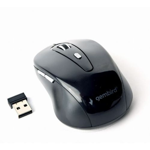 Gembird 6-button Wireless optical mouse, black slika 1