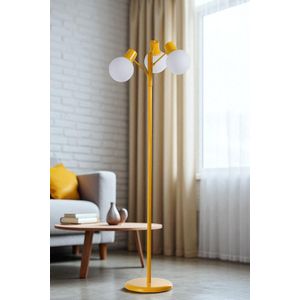 Opviq Podna lampa 258, bijela, senf