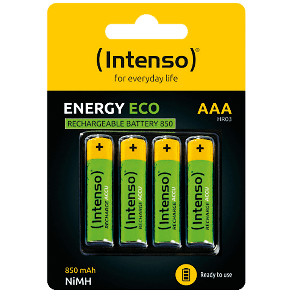 (Intenso) Baterija punjiva AAA / HR03, 850 mAh, blister 4 kom - AAA / HR03/850 slika 1