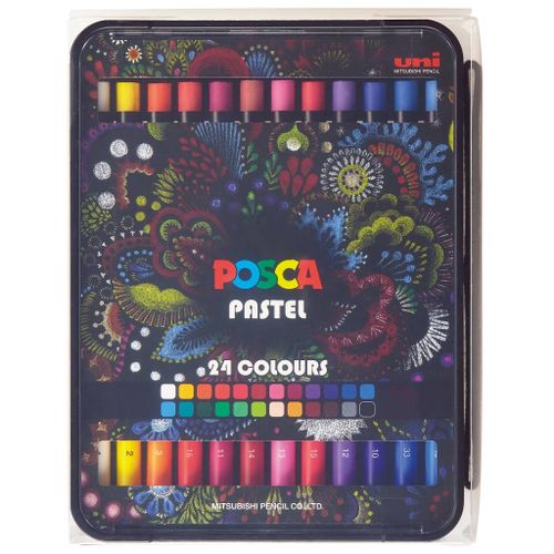 POSCA uni pastele uni kpa-100 24c (1.0-6.8) u luksuznoj kutiji slika 4