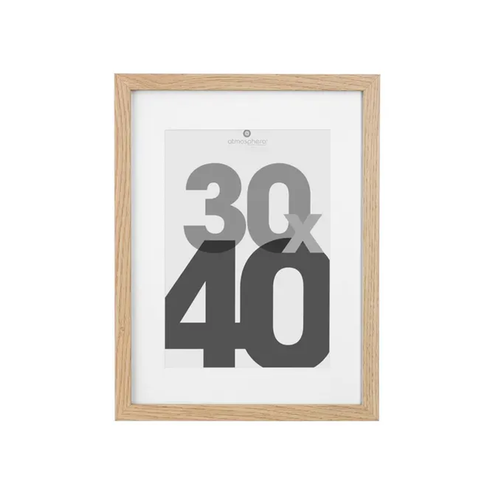 Atmosphera okvir za fotografiju eva 30x40, mdf/staklo bež slika 1
