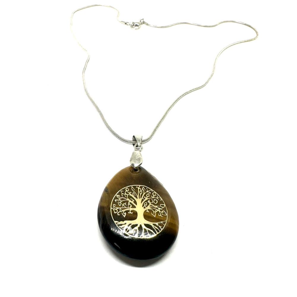 Poludrago kamenje Ogrlica - Golden Tree of Life slika 2
