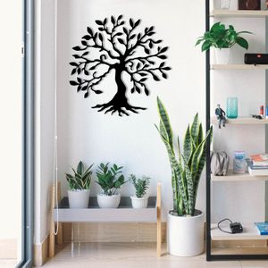 Wallity Tree Metal Wall Decor Black Decorative Metal Wall Accessory