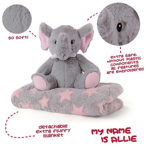 Allie Elephant Soft deka + plišana igračka 22cm slika 3