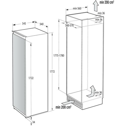 Gorenje ugradbeni hladnjak RI418EE0 slika 9