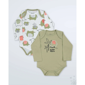 Miniworld Bodi za bebe Pistacio 1, 2kom