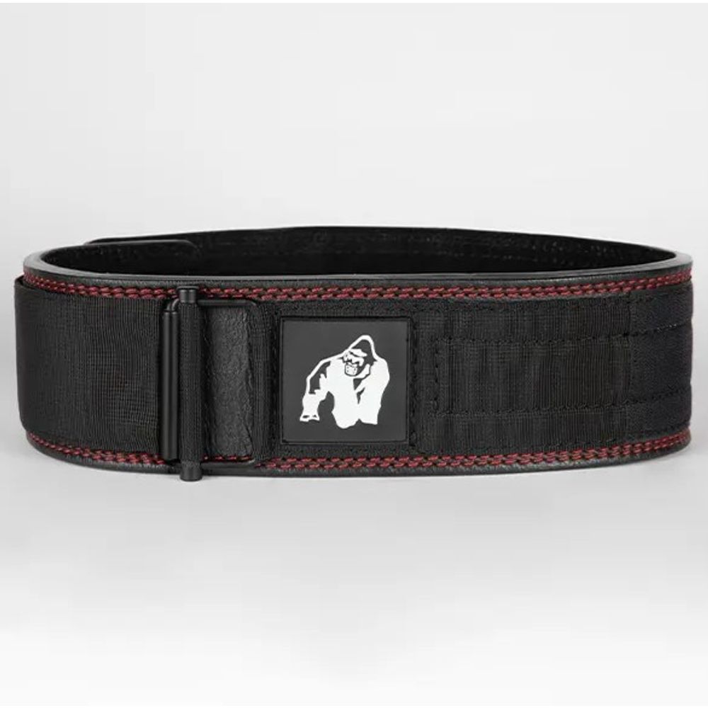 Gorilla Wear Premium Kožni pojas za dizanje tegova 10 cm, Crni slika 2