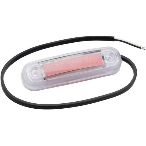 Fristom bočna svjetiljka za označavanje rubova otvoreni kraj kabela odsevno svjetlo iza 12 V, 24 V crvena prozirna slika 5