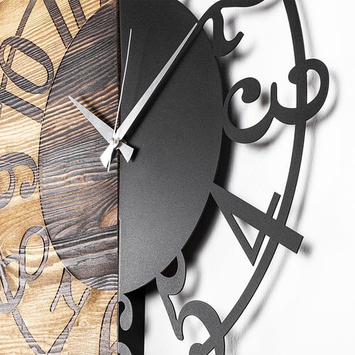 Wallity Ukrasni drveni zidni sat, Wooden Clock 1 slika 4
