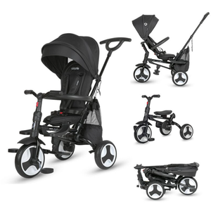 Coccolle Sklopivi rotirajući tricikl Spectra Plus Premium Line, Jet Black