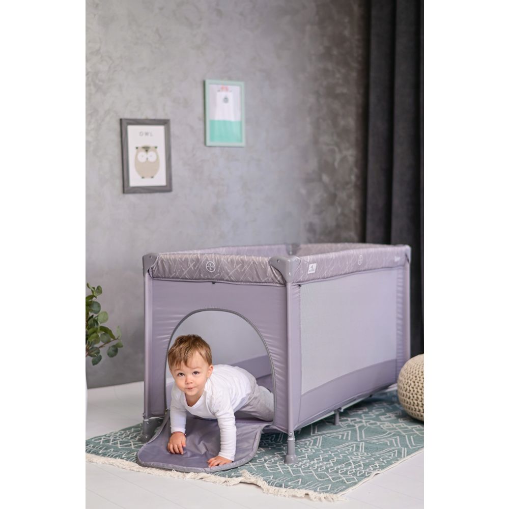 Lorelli Vikend krevetac Torino, Grey Striped Elements - 1 Nivo slika 4
