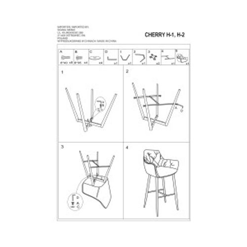 Barska stolica CHERRY H-1 - Baršun slika 3