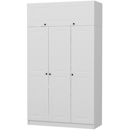 Minar 3 Mebran Kapak 2 Çekmece 255 - White White Wardrobe slika 5