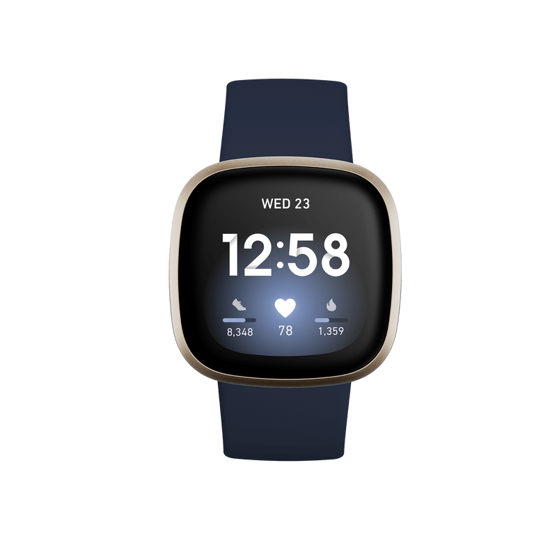 Fitbit Fitbit Versa 3, Midnight/Soft Gold image