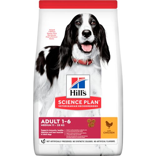 Hill's™ Science Plan™ Pas Adult Medium Piletina, 2,5 kg slika 1