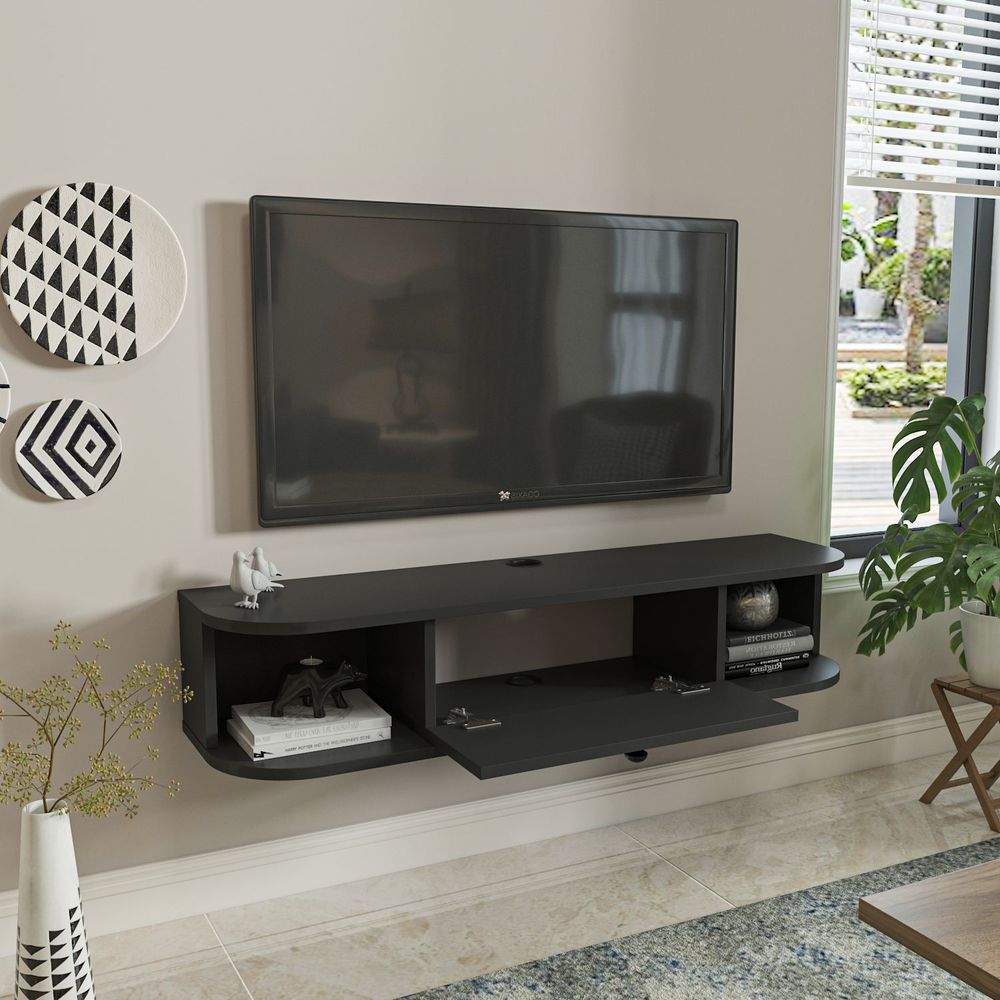 TV Stalak Ibarra u Antracit Boji slika 2