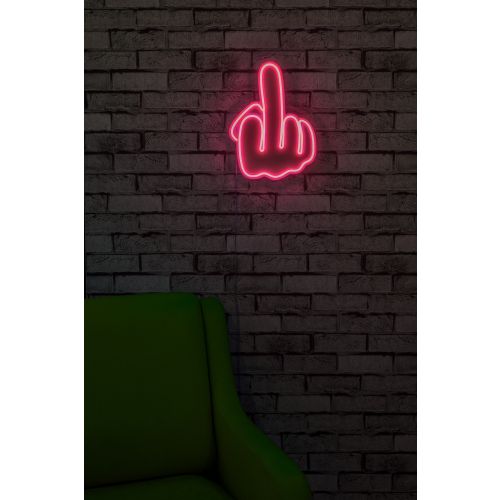 Wallity Ukrasna plastična LED rasvjeta, Middle Finger - Pink slika 12