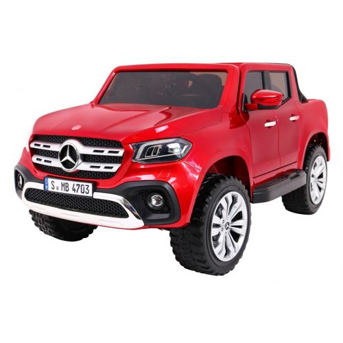 Licencirani auto na akumulator Mercedes Benz X-Class MP4  - crveni/lakirani slika 1