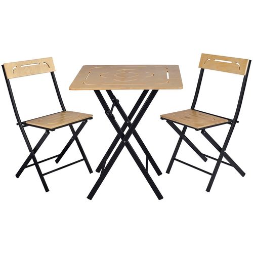 Floriane Garden Set vrtnih stolova i stolica (3 komada), smeđa crna boja, Bistro Set 8 slika 6