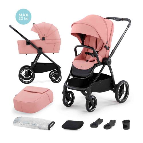 Kinderkraft dječja kolica Nea 3u1 B, ash pink slika 1