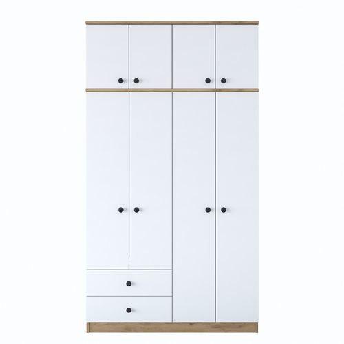 BA121 - 2696 Walnut
White Wardrobe slika 5