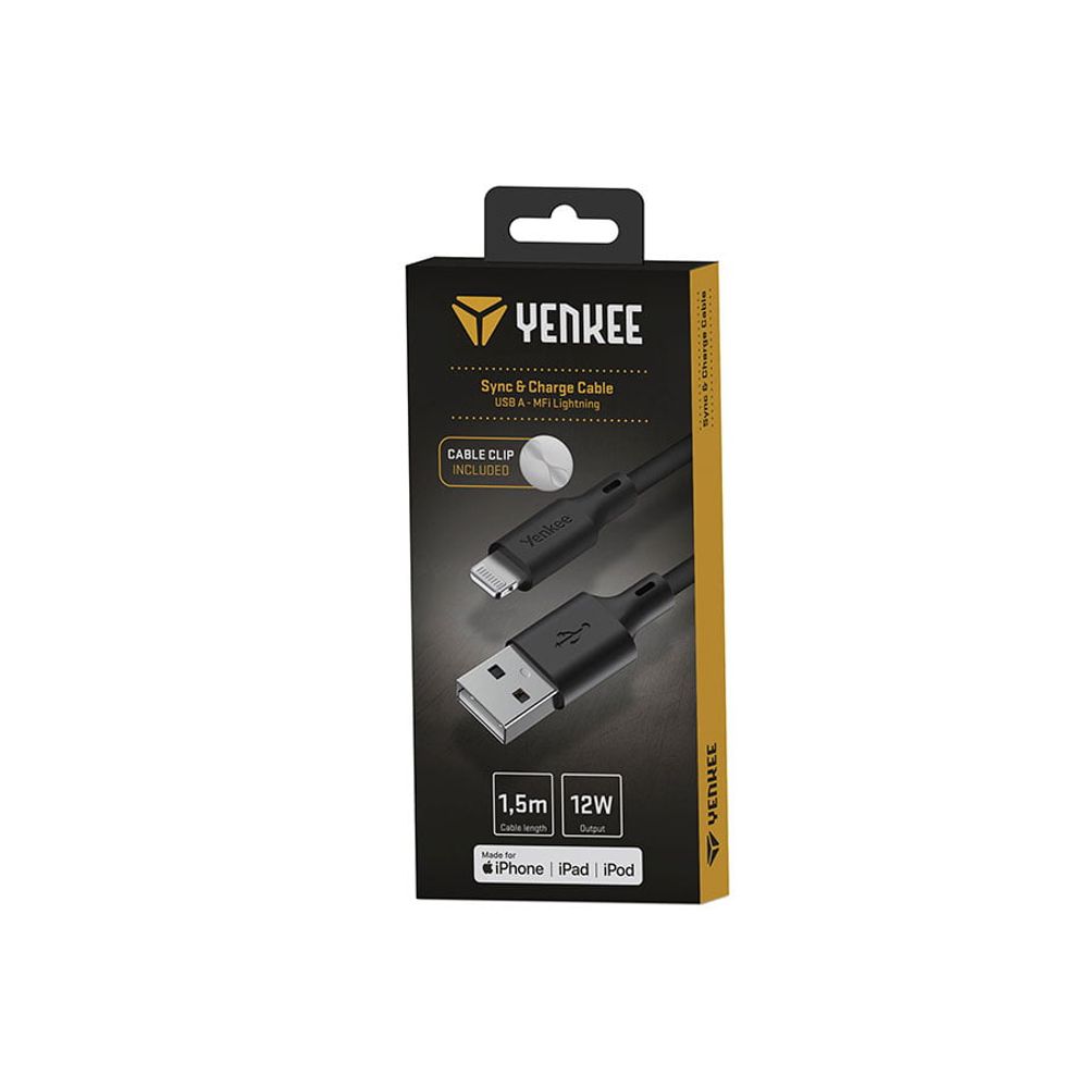 Yenkee USB kabal YCU 615 BK SILIC MFi - USB A /1,5m slika 4