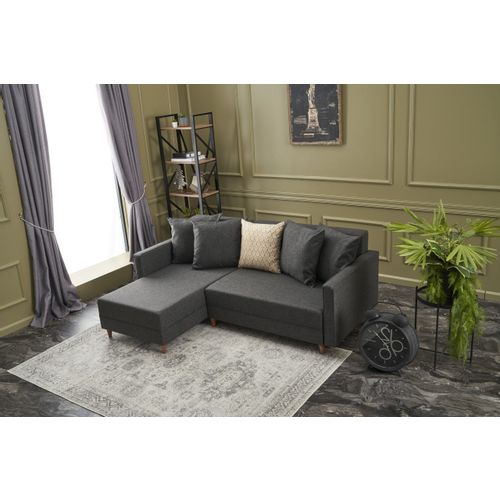 Atelier Del Sofa Aydam Left - Antracit Antracit Ugao Sofa-Krevet slika 2