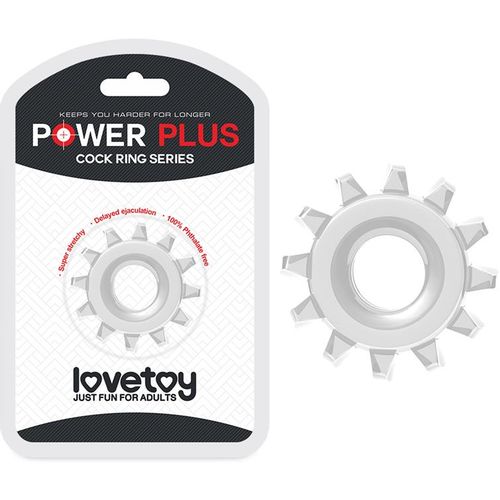 Lovetoy Power Plus penis prsten 1,6cm transparent slika 11