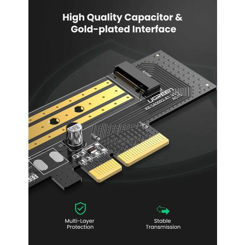 Ugreen M.2 PCIe NVME na PCIe 3.0 x4 x8 x16 adapter - kutija slika 5