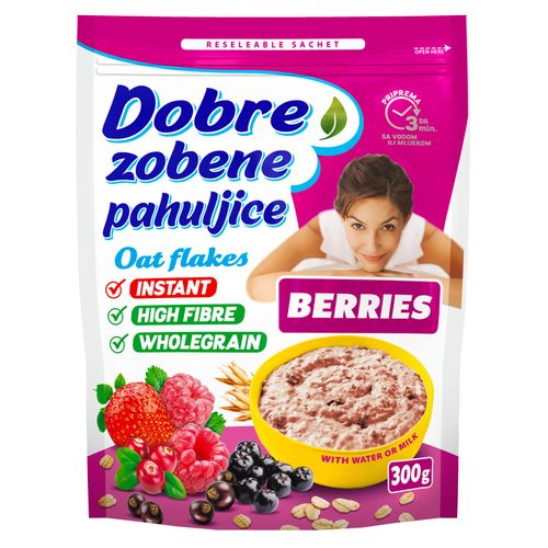 Dobre zobene pahuljice berries 300g slika 1