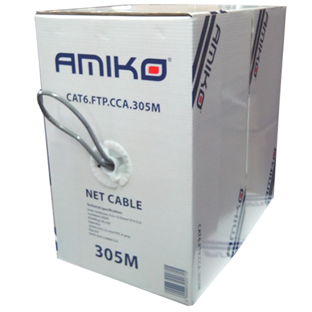 Amiko Mrežni FTP kabl - CAT6 FTP CCA 305m slika 2