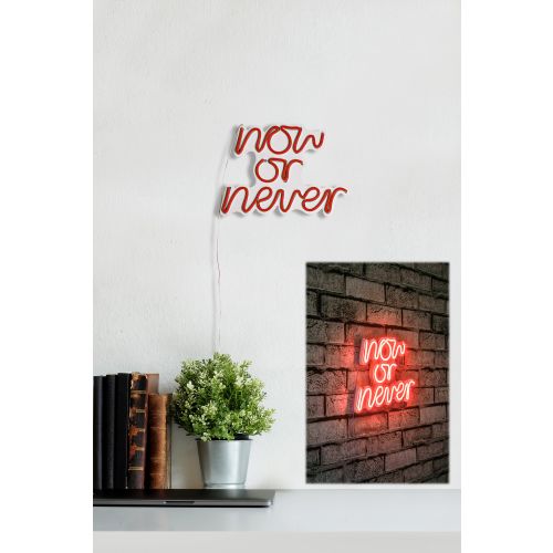 Wallity Ukrasna plastična LED rasvjeta, Now or Never - Red slika 2