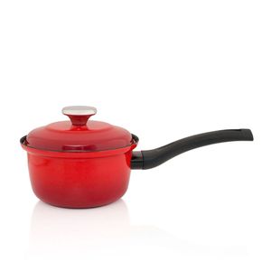METALAC kaserola MAXIMUS crvena 16 cm / 1.6 l sa poklopcem