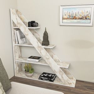 Pisagor - White White Bookshelf