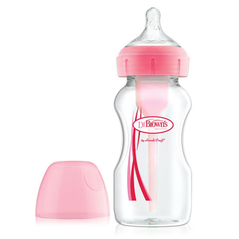 Wb91601 oz/270 ml pp mogućnosti širokog grla + bočica, ružičasta, pakiranje od 1 komada slika 1